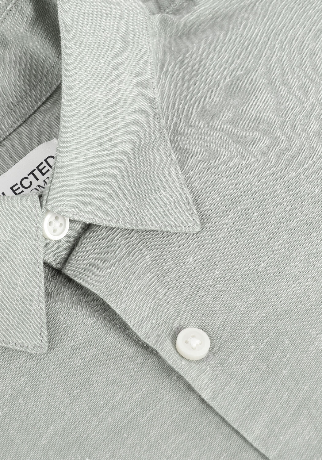 Lichtgrijze SELECTED MEN Casual overhemd SLHSLIM-SUN SHIRT LS NOOS - large