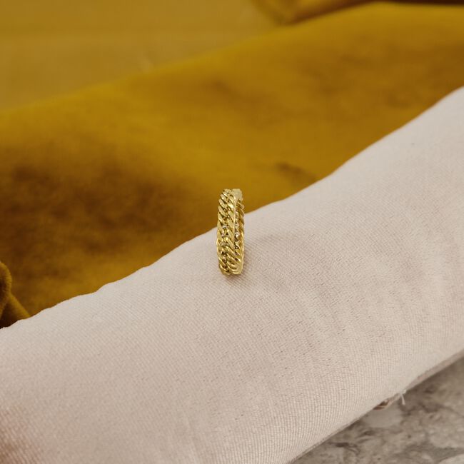 Goudkleurig NOTRE-V Ringen RING KLEINE SCHAKEL Goudkleurig NOTRE-V Ringen RING KLEINE SCHAKEL - large