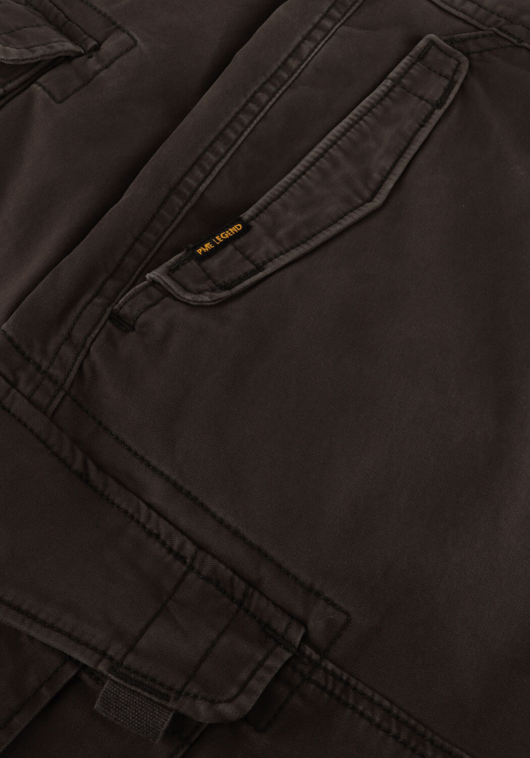 donkergrijze pme legend korte broek cargo shorts stretch broken twill