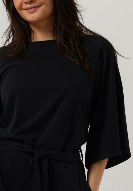 Zwarte SUMMUM Jumpsuit JUMPSUIT WASHED MODAL - large