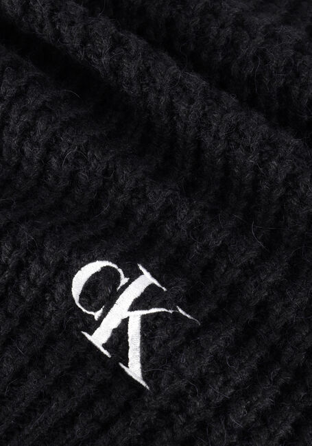 Zwarte CALVIN KLEIN Sjaal WAFFLE SCARF - large
