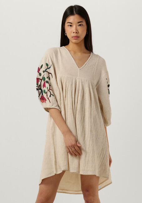 Zand BY-BAR Mini jurk PHILOU EMBROIDERY DRESS - large