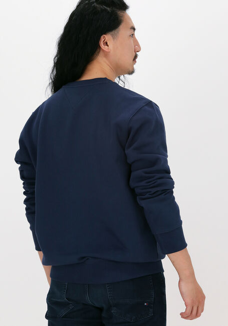 Donkerblauwe TOMMY JEANS Sweater TJM REGULAR FLEECE C NECK - large