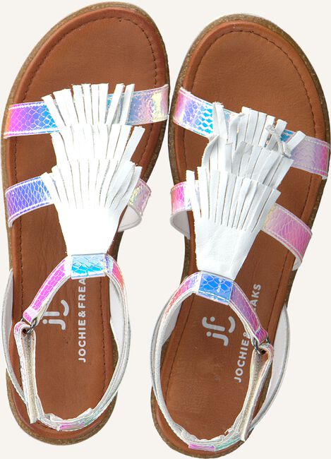Zilveren JOCHIE & FREAKS Platte sandalen 20722 Zilveren JOCHIE & FREAKS Platte sandalen 20722 - large