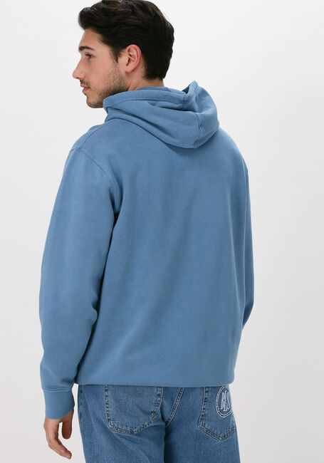 Blauwe EDWIN Sweater KATAKANA NATURAL HOODIE SWEAT - large