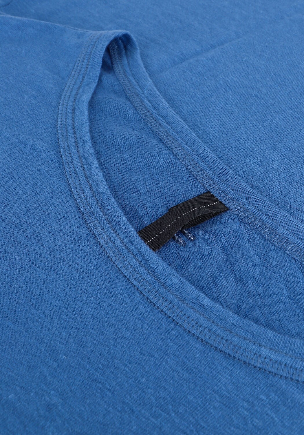 Blauwe 10DAYS Tops & T-shirts LONGSLEEVE TEE LINEN - large