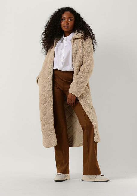 Beige ANOTHER LABEL Teddy jas DANAE COAT - large