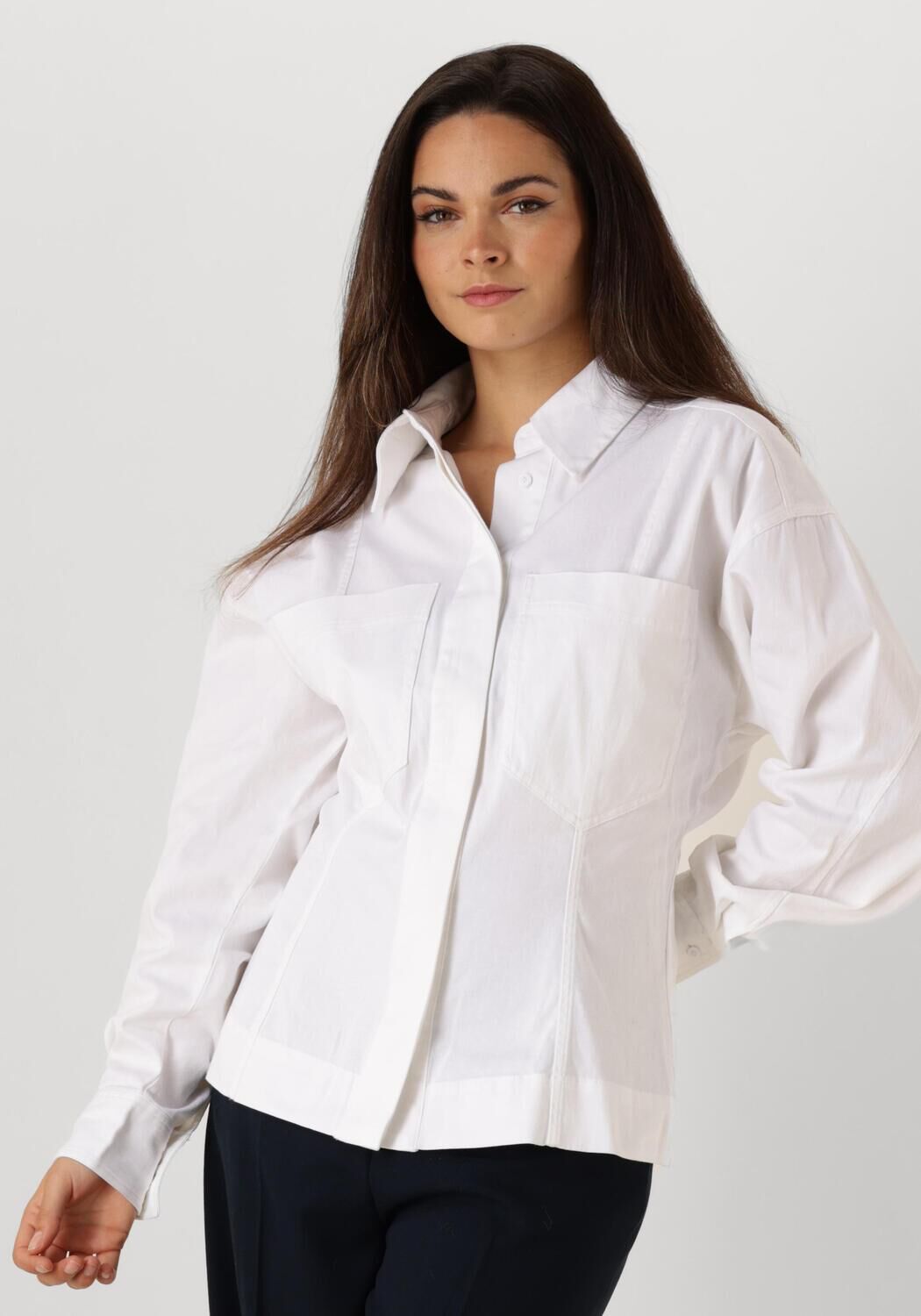 Copenhagen Muse Elegante Witte Blouse voor Vrouwen White Dames