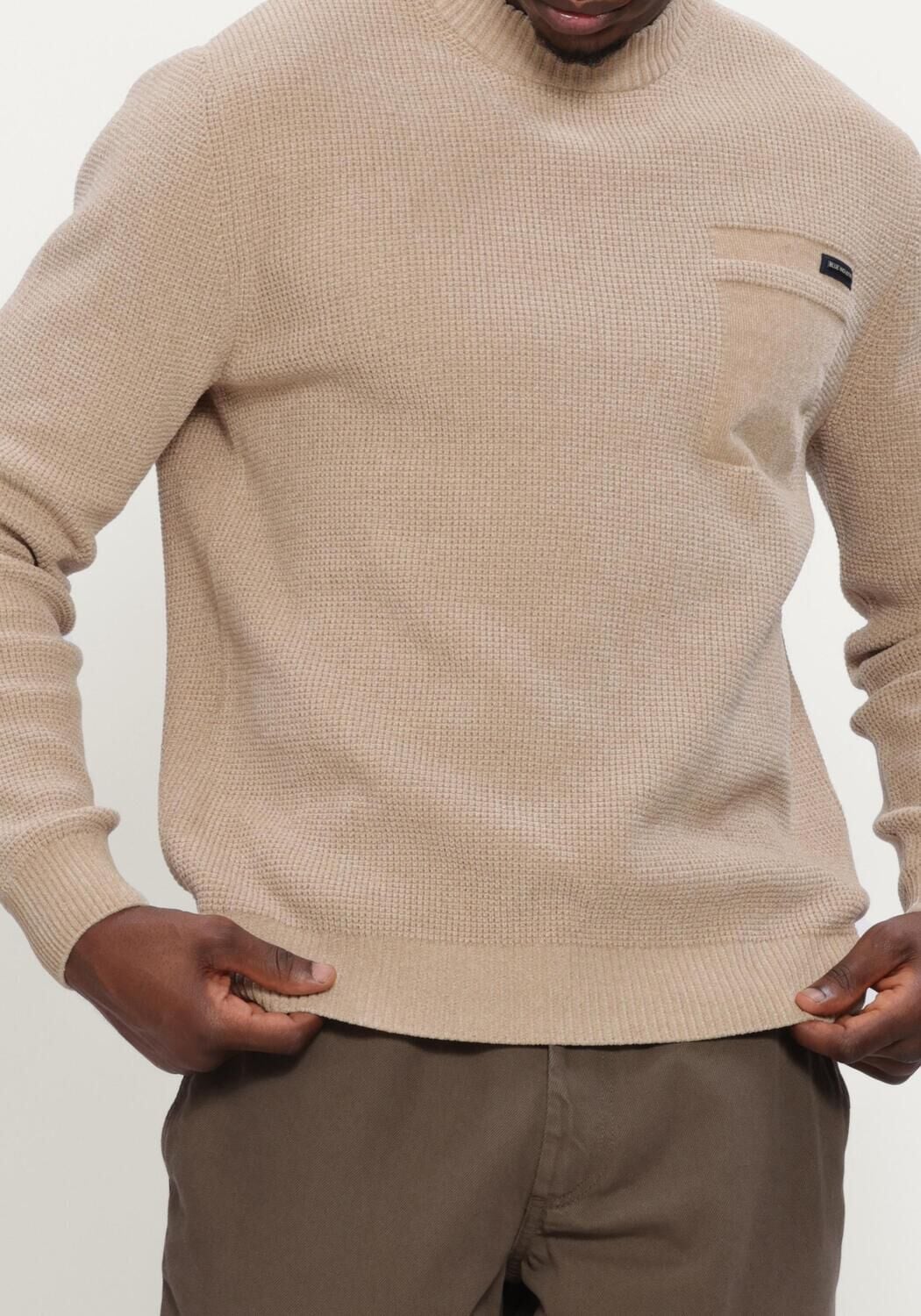 BLUE INDUSTRY Heren Truien & Vesten Knitwear Beige