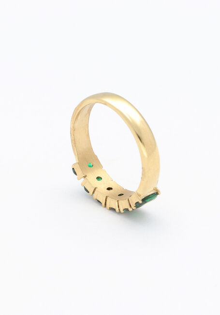 Goudkleurig NOTRE-V Ringen OMSS23-022 GREEN - large