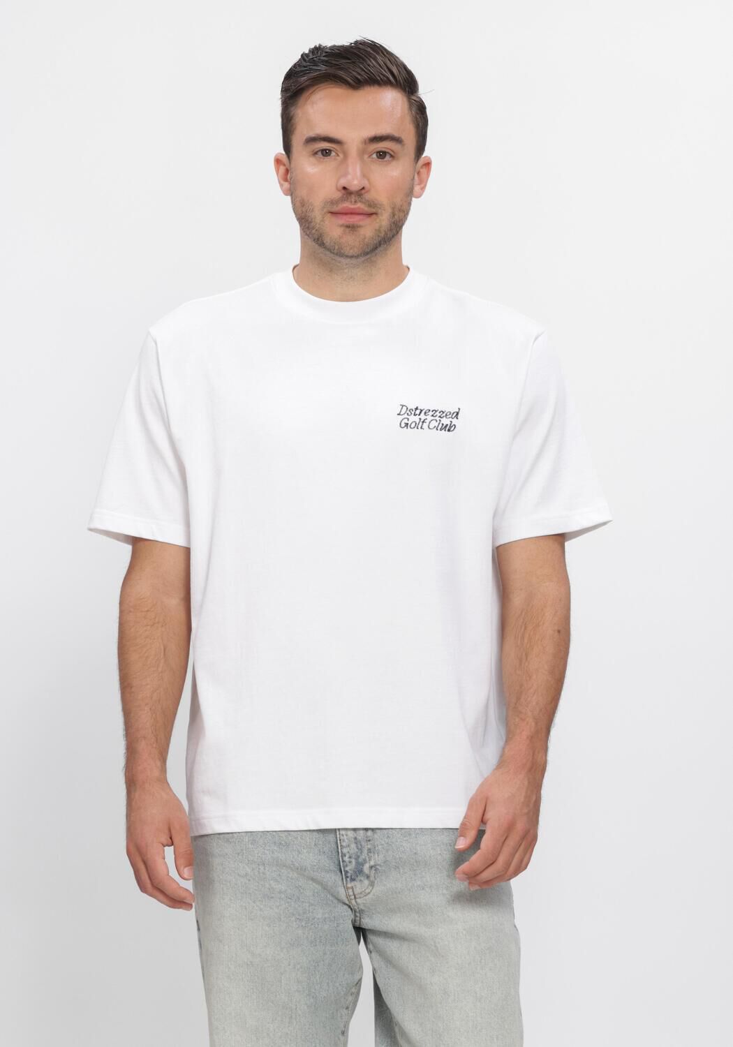 Witte DSTREZZED Polo COLLIN ARTWORK TEE - large