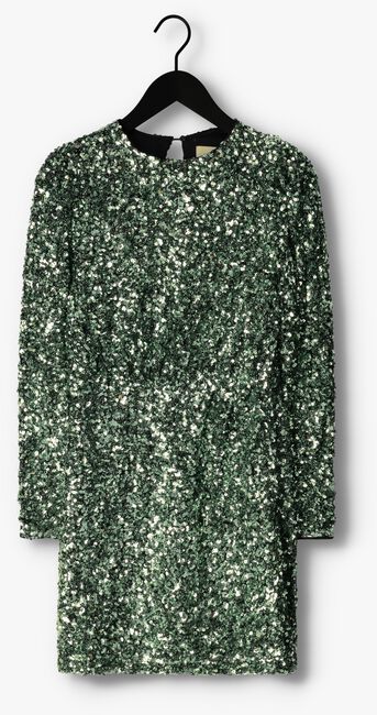 Groene SELECTED FEMME Mini jurk COLYN LS SHORT SEQUINS DRESS - large