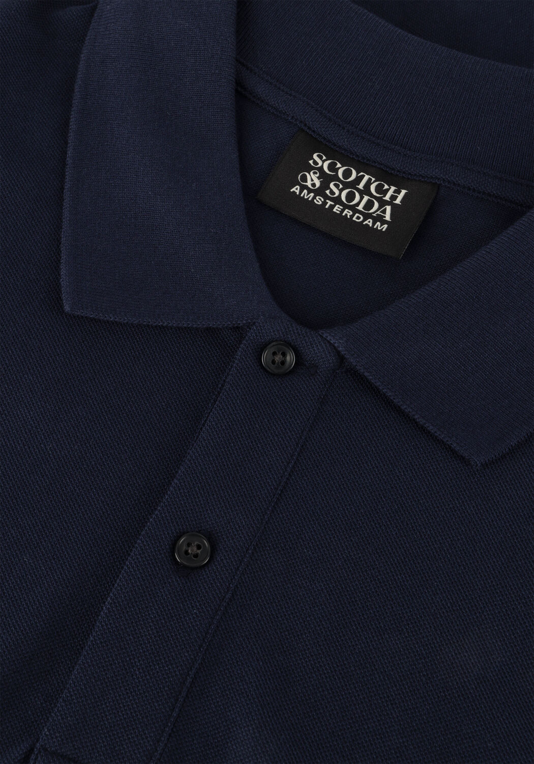 Donkerblauwe SCOTCH & SODA Polo LOGO PIQUE POLO - large