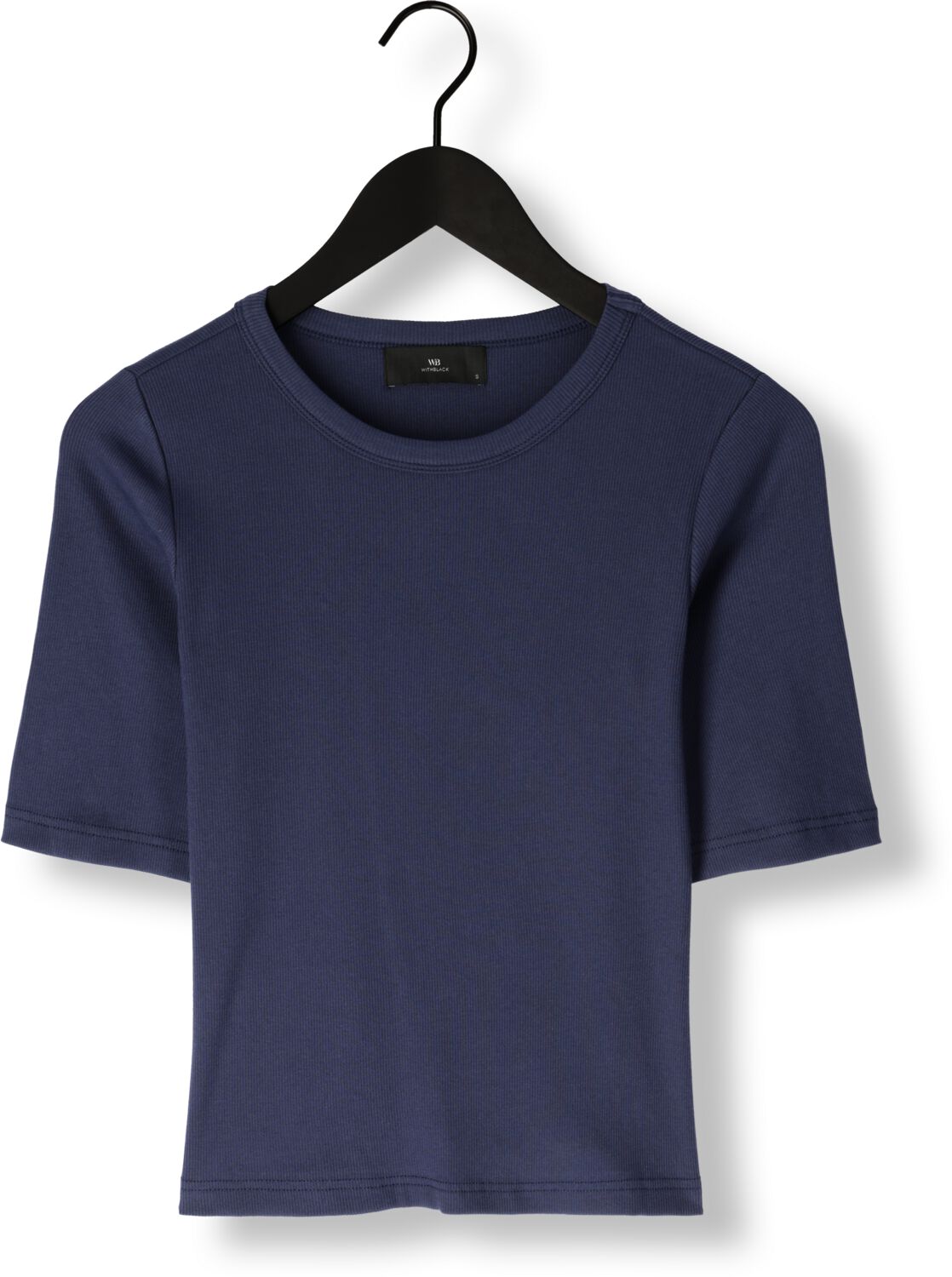 WITHBLACK Dames Tops & T-shirts Wbllullu Ss Tee Donkerblauw