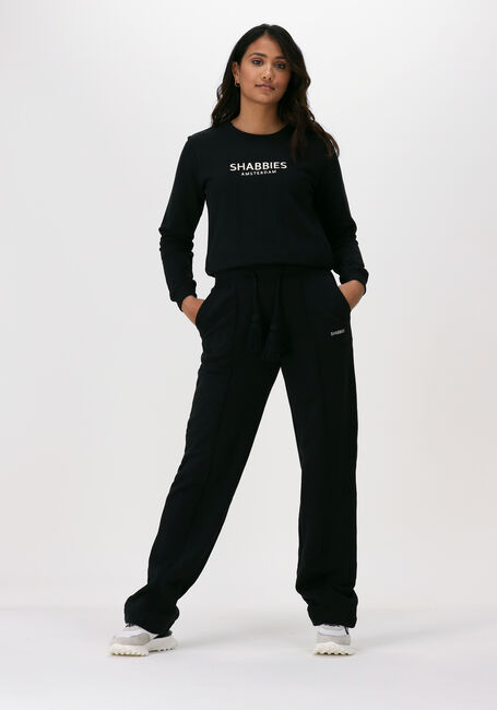 Zwarte SHABBIES Trui SHC0002 SWEATER WITH CREW NECK - large