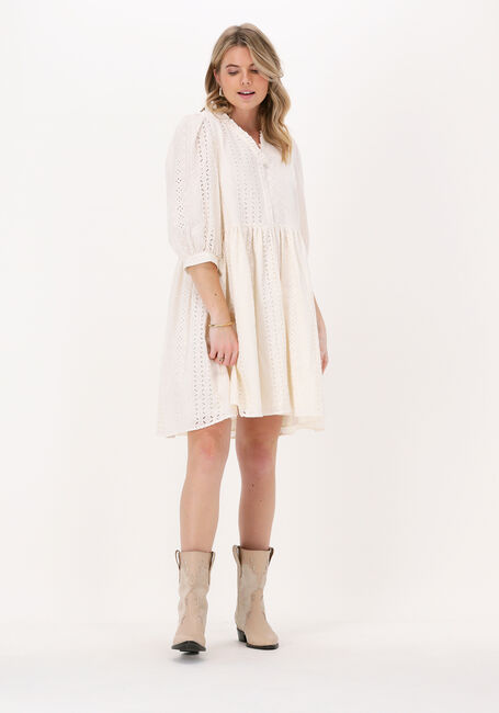 Gebroken wit OBJECT Mini jurk OBJVIOLETTA 3/4 SHORT DRESS Gebroken wit OBJECT Mini jurk OBJVIOLETTA 3/4 SHORT DRESS - large