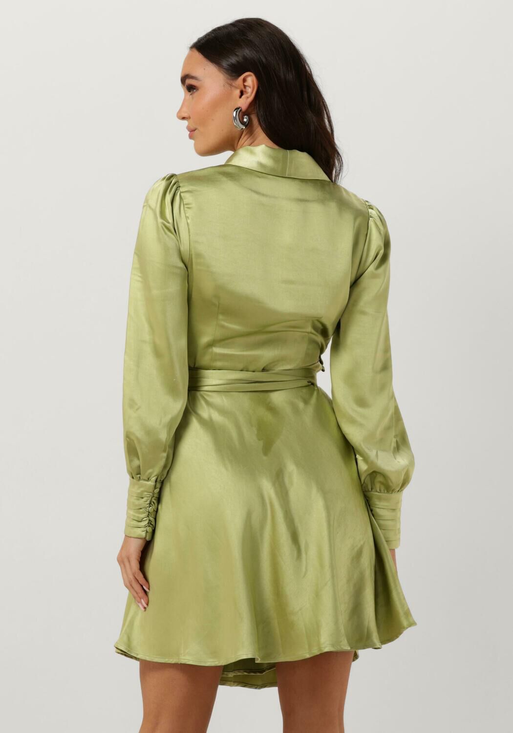 NOTRE-V Dames Jurken Nv-doris Satin Dress Groen
