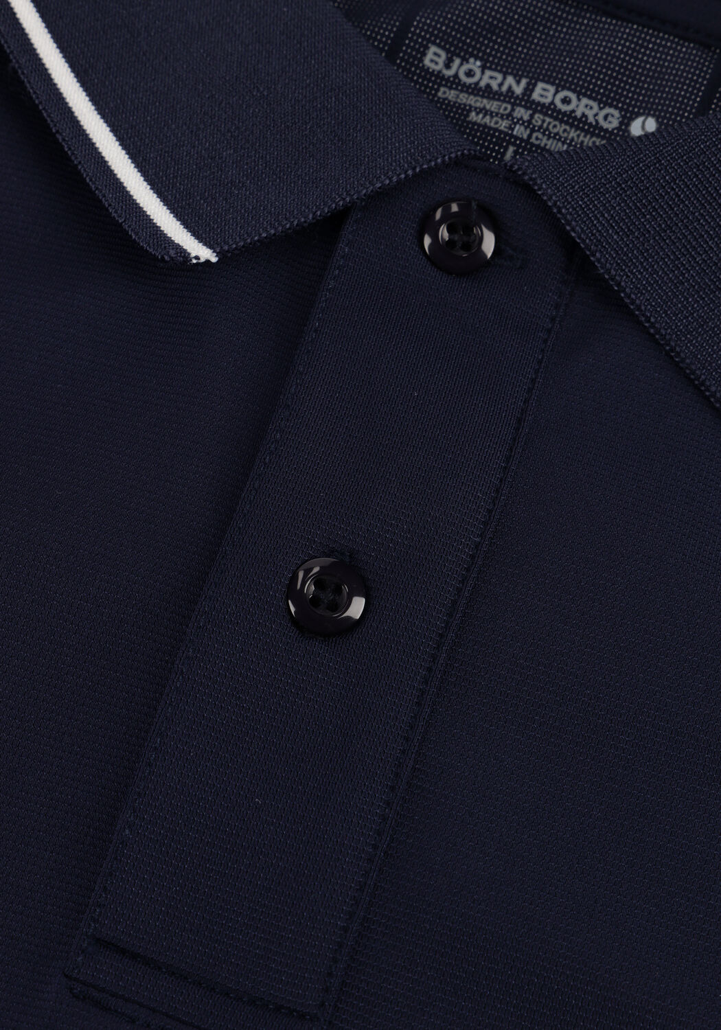 Donkerblauwe BJORN BORG Sportpolo's ACE POLO SHIRT - large
