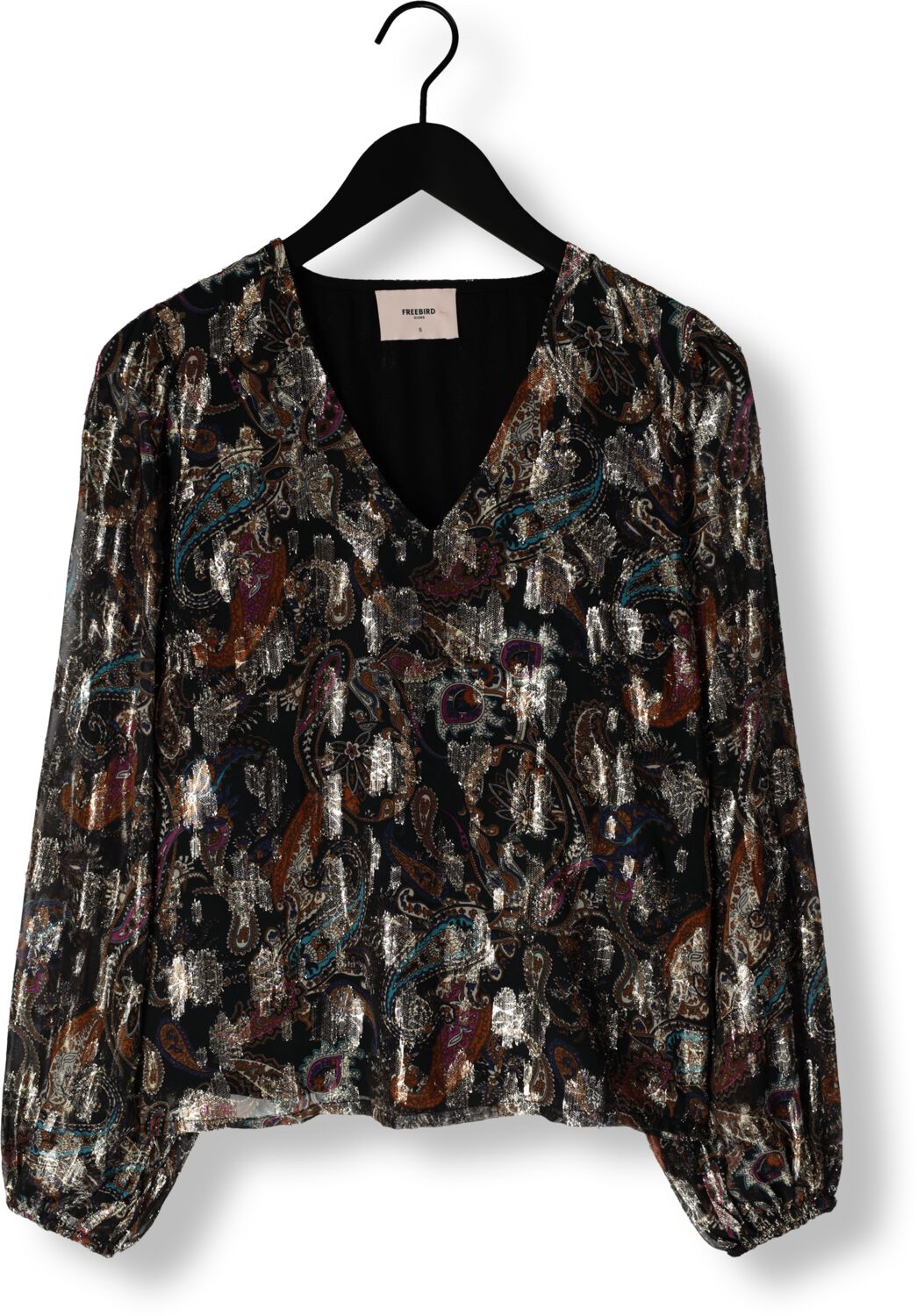 FREEBIRD Dames Blouses Beandra Blouse Zilver