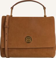 Cognac COCCINELLE Handtas LIYA MEDIUM SUEDE - medium