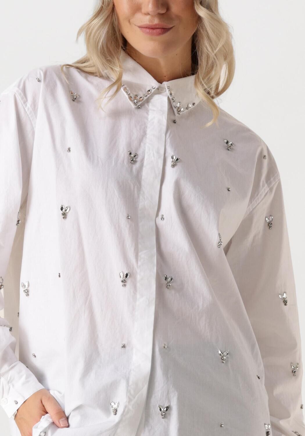 COPENHAGEN MUSE Dames Blouses Cmvatan-shirt Wit