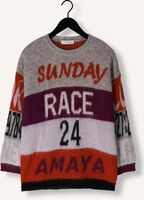 Grijze AMAYA AMSTERDAM Trui AMAYA RACE SWEATER Grijze AMAYA AMSTERDAM Trui AMAYA RACE SWEATER - medium