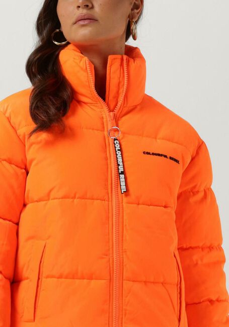 Oranje COLOURFUL REBEL Gewatteerde jas FIONA PUFFER JACKET - large
