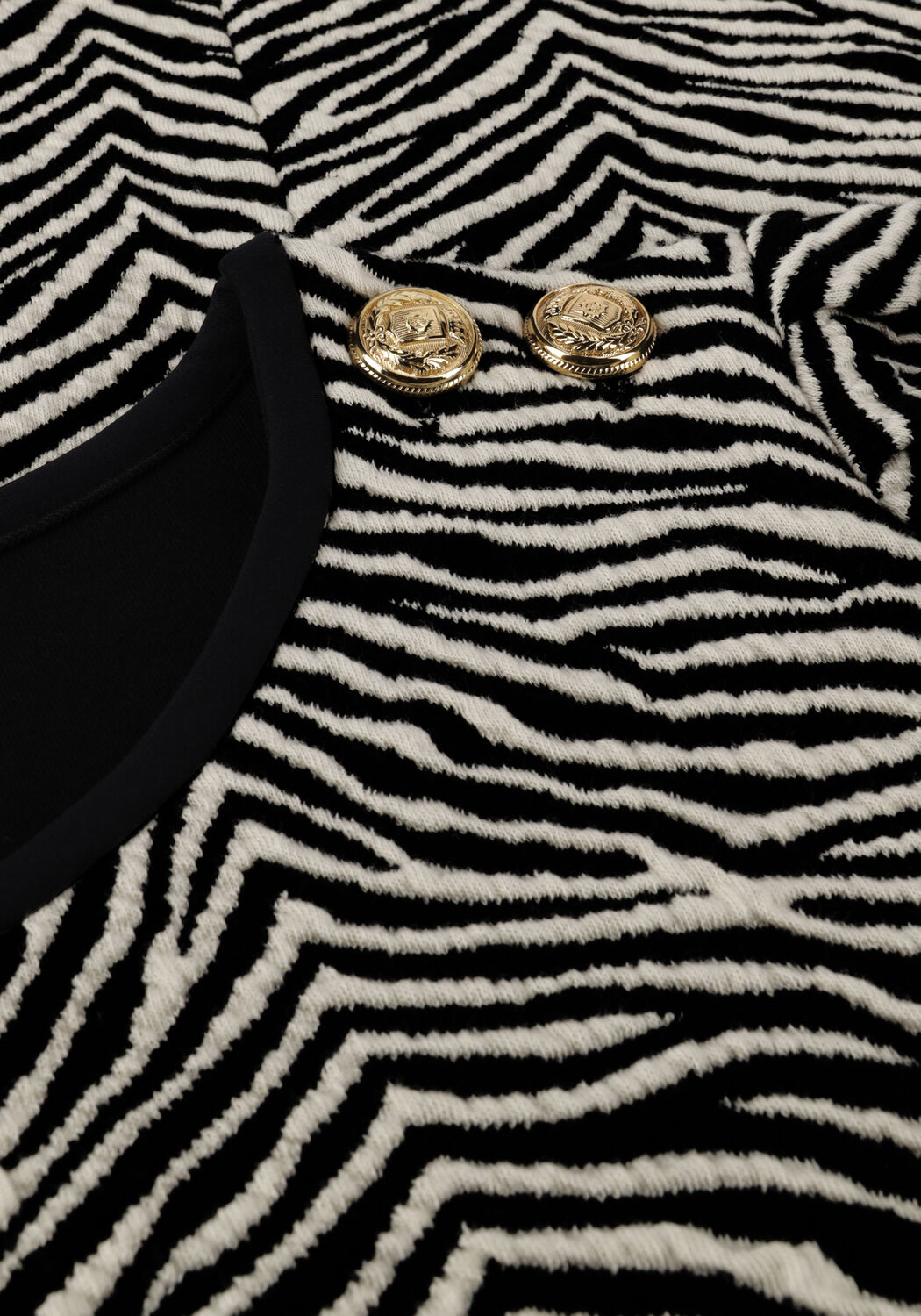 Zwarte VANILIA Mini jurk ZEBRA GOLD MINI - large