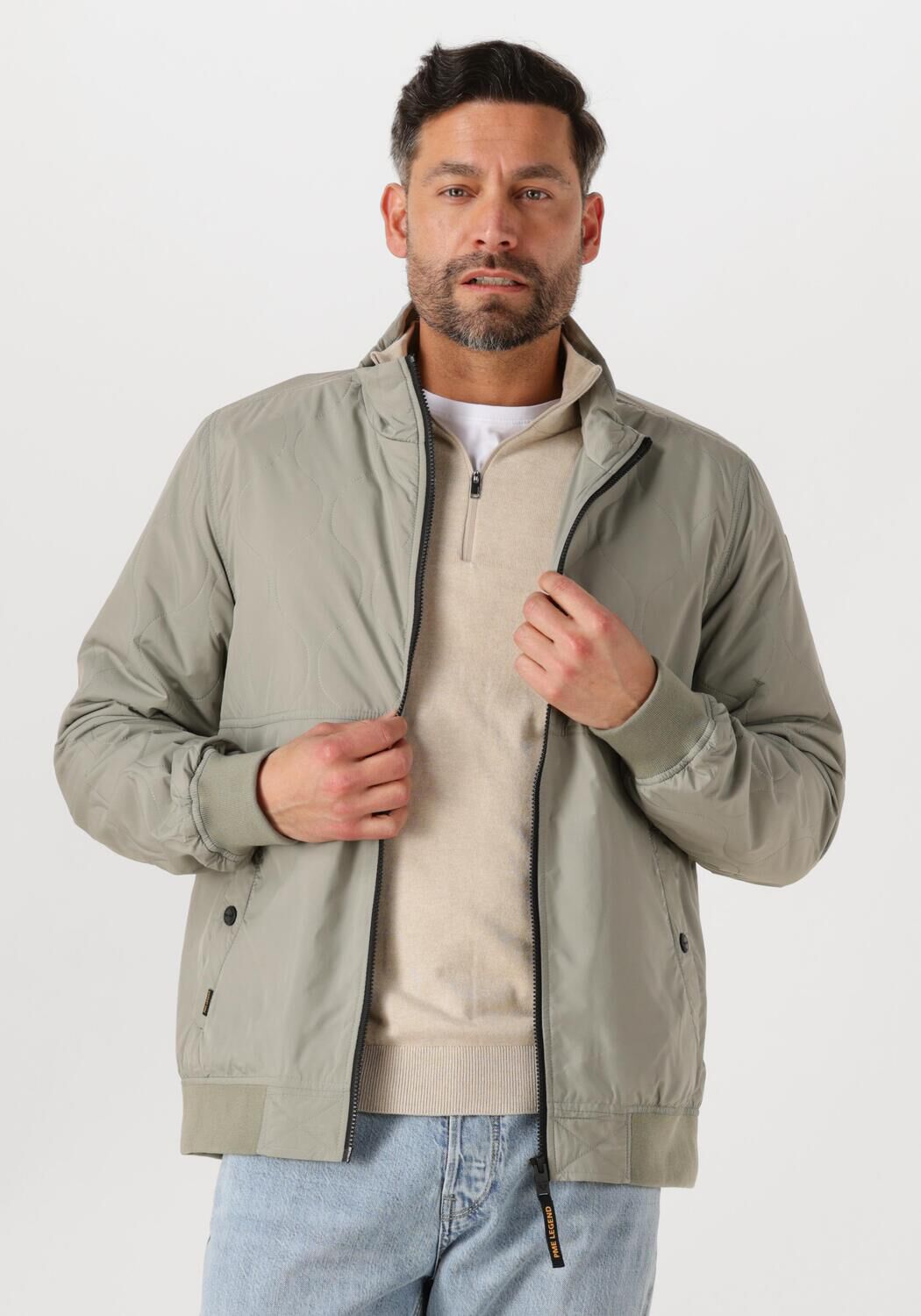 PME LEGEND Heren Jassen Flight Jacket Raider Shader Groen