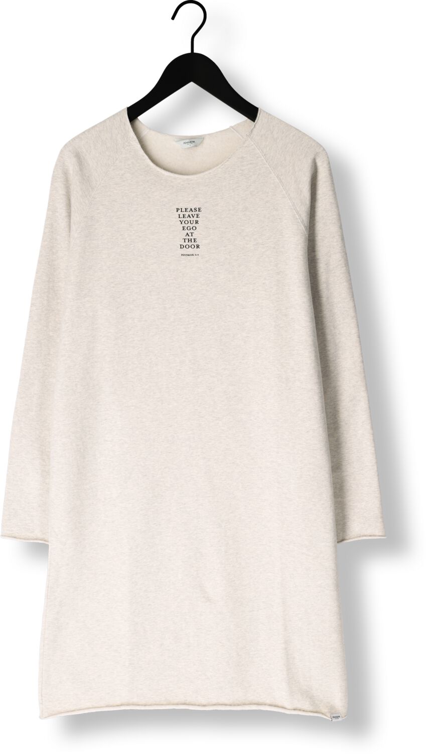 PENN & INK Dames Jurken Dress Print Lichtgrijs