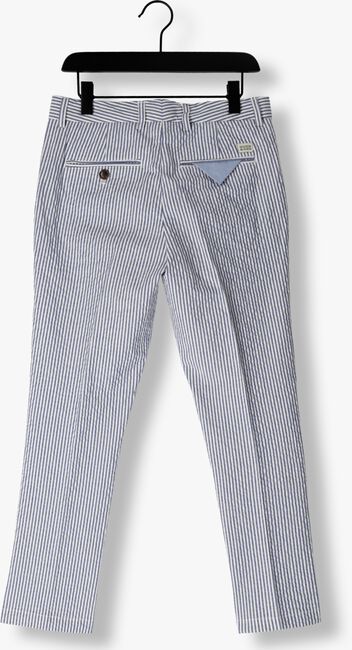 Lichtblauwe SCOTCH & SODA Pantalon SEERSUCKER CHINO PANTS - large