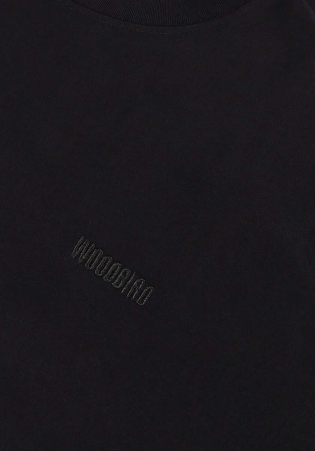 Zwarte WOODBIRD T-shirt WBBAINE BASE TEE - large