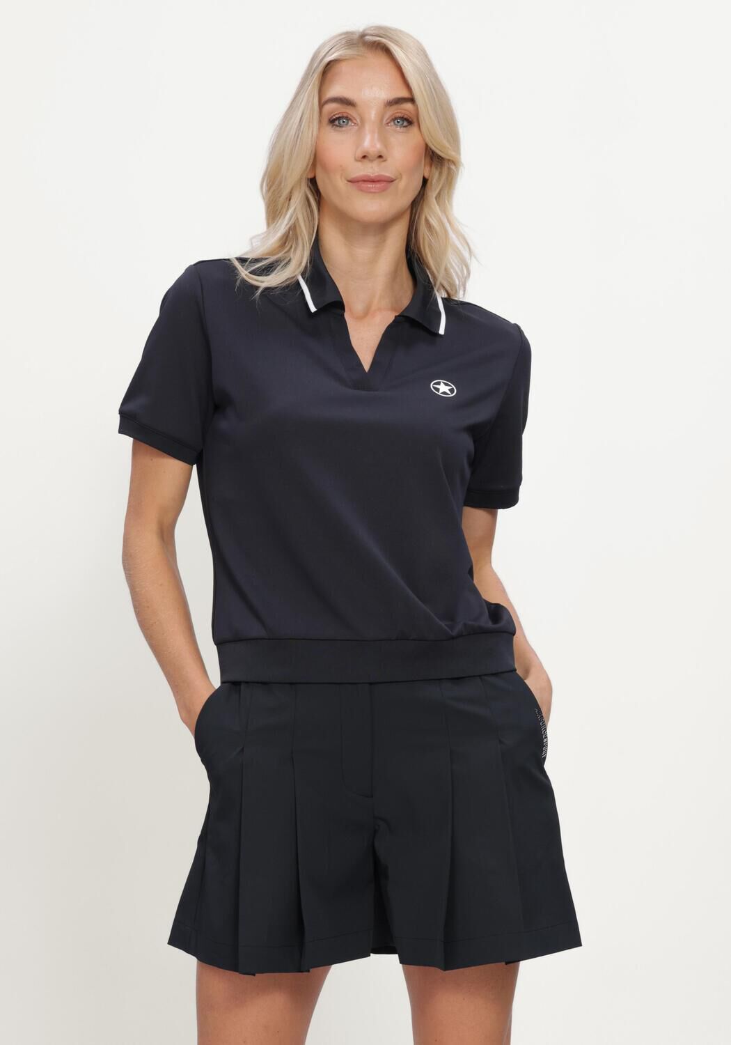 Donkerblauwe AIRFORCE Polo HARPER PERFORMANCE POLO - large