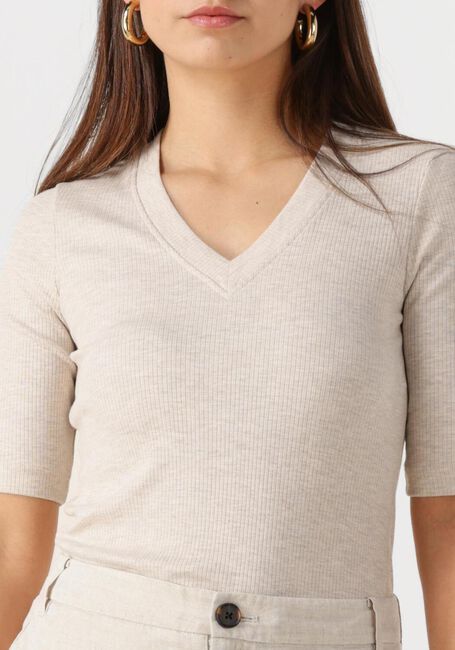 Ecru INWEAR Top DAGNAIW MELANGE V T-SHIRT - large