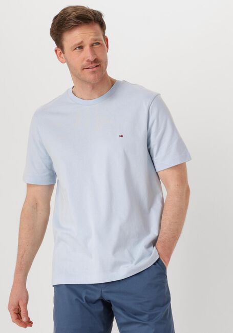 Lichtblauwe TOMMY HILFIGER T-shirt ESS SEASONAL REG FIT SOLID TEE - large