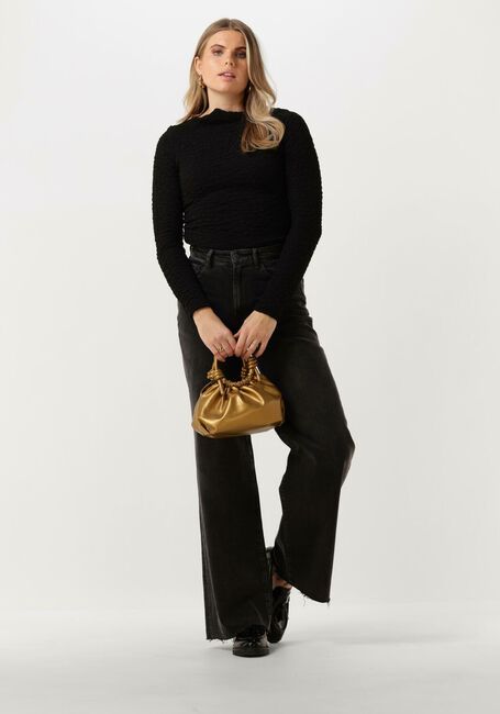 Zwarte SELECTED FEMME Tops & T-shirts SLFSIMI LS O-NECK TOP - large