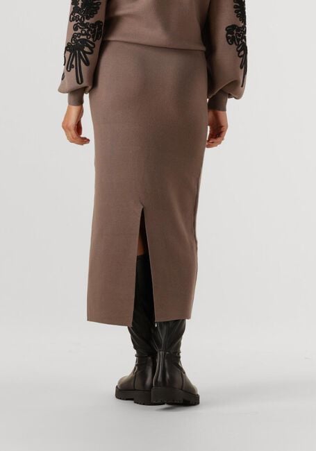 Taupe OBJECT Maxirok OBJREYNARD HW KNIT SKIRT - large
