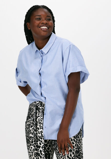 Blauwe 10DAYS Blouses SHORT SLEEVE SHIRT - large