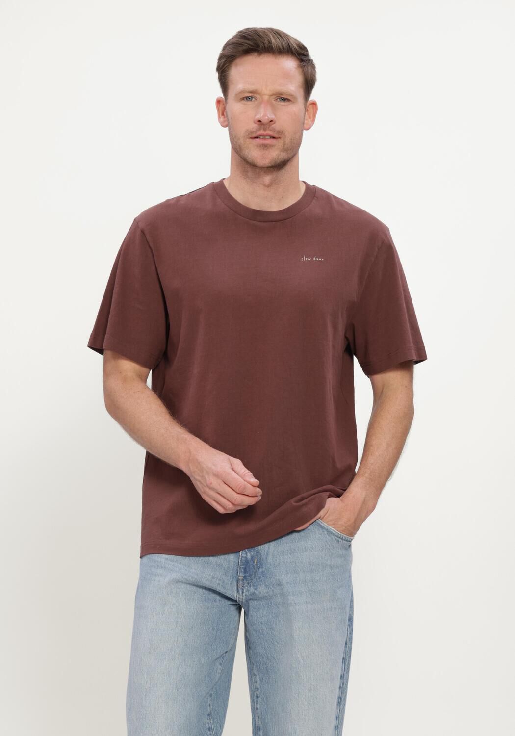 Bordeaux FOR&Eacute;T T-shirt HAZE T-SHIRT MOLE - large