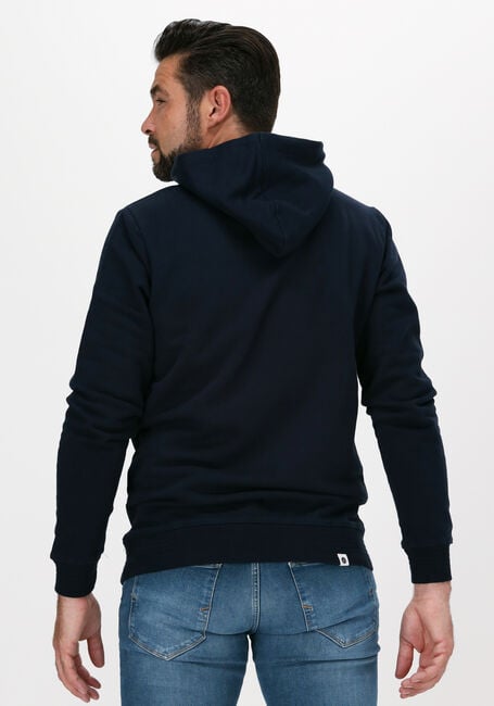 Donkerblauwe ANERKJENDT Sweater AKNIGEL ORGANIC HOODIE - large