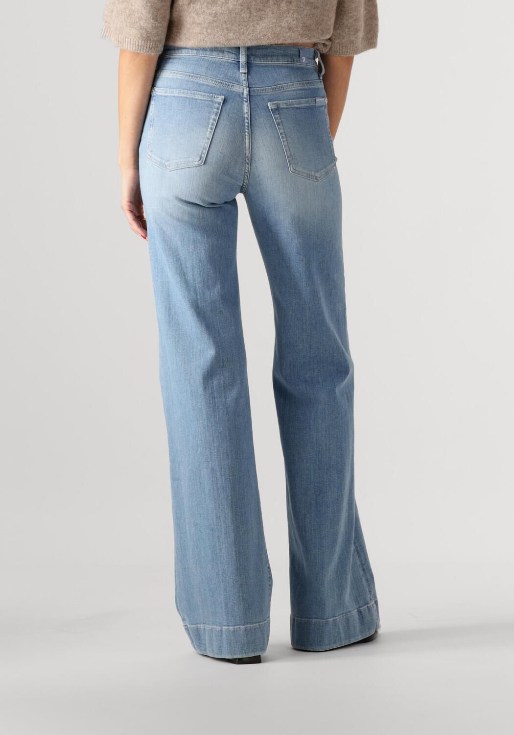 7 FOR ALL MANKIND Dames Jeans Modern Dojo Bloom Lichtblauw