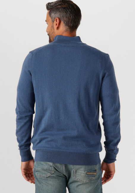 Blauwe LYLE & SCOTT Trui COTTON MERINO QUARTER ZIP JUMPER - large