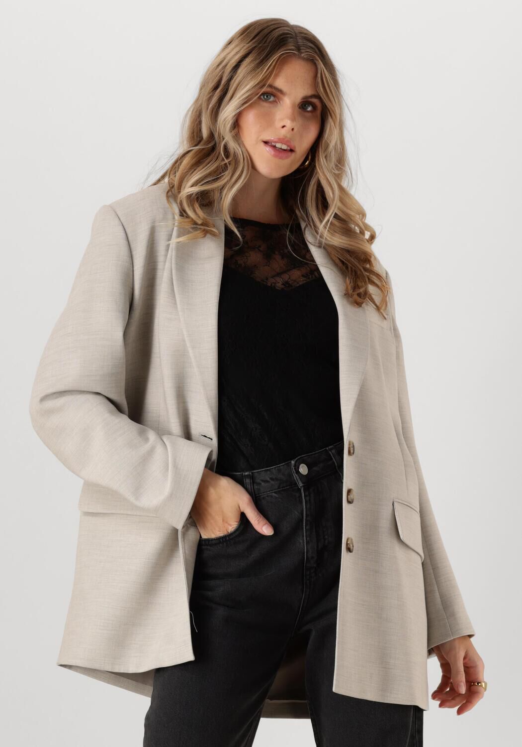 SELECTED FEMME Dames Blazers Slfrita-paxa Ls Oversized Blazer Beige
