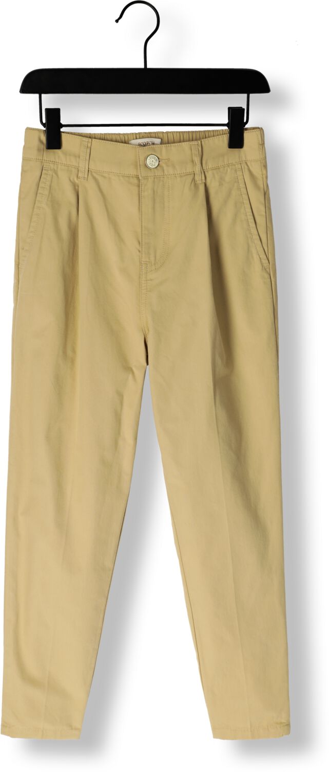 SCOTCH & SODA Jongens Broeken Peached Cotton Chino Zand