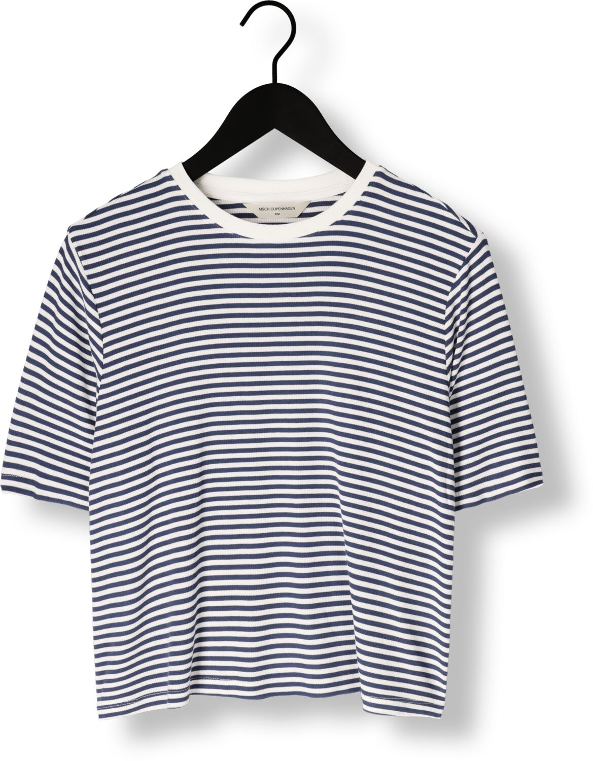 MSCH COPENHAGEN Dames Tops & T-shirts Mschjana Tee Stp Blauw