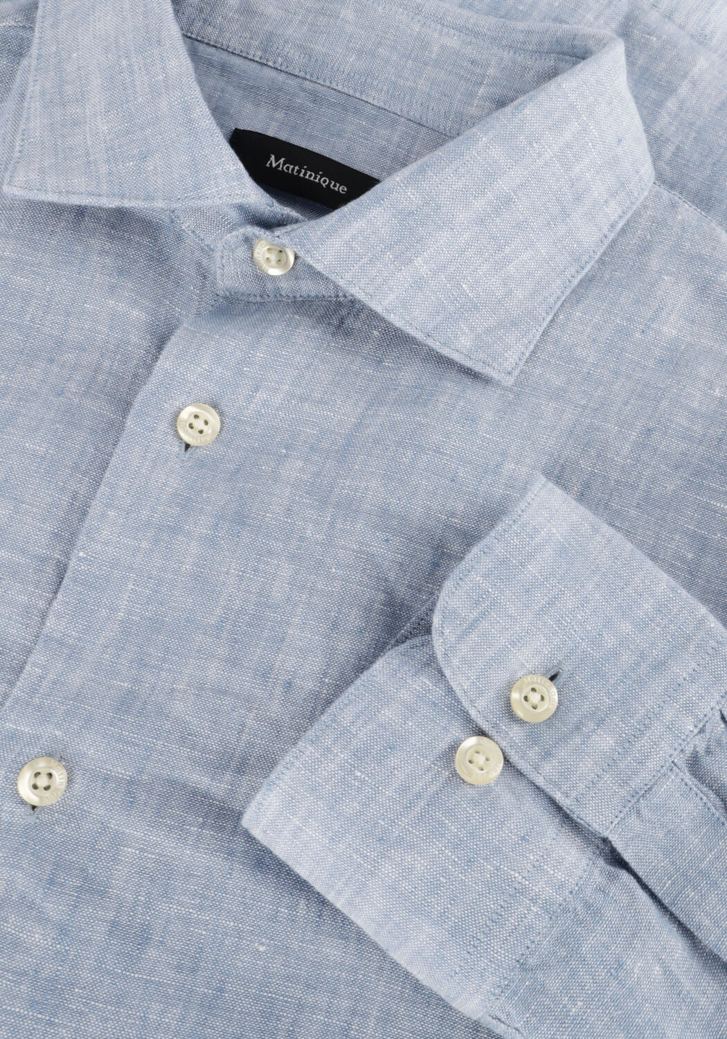 Blauwe MATINIQUE Casual overhemd MAMARC SHORT - large