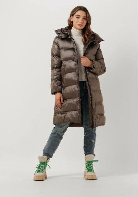 Taupe CANADIAN Gewatteerde jas RECLYLED SHINY - large