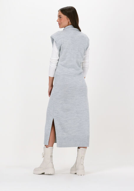 Grijze NA-KD Midi jurk PADDED HIGH NECK MIDI DRESS - large