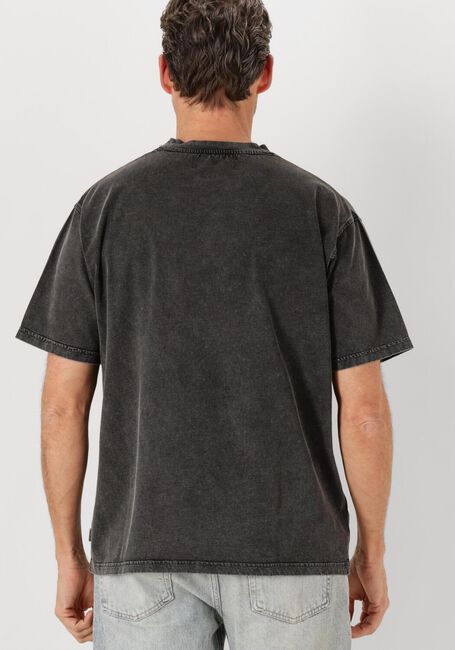 Donkergrijze WOODBIRD T-shirt WBBAINE WASHED TEE - large