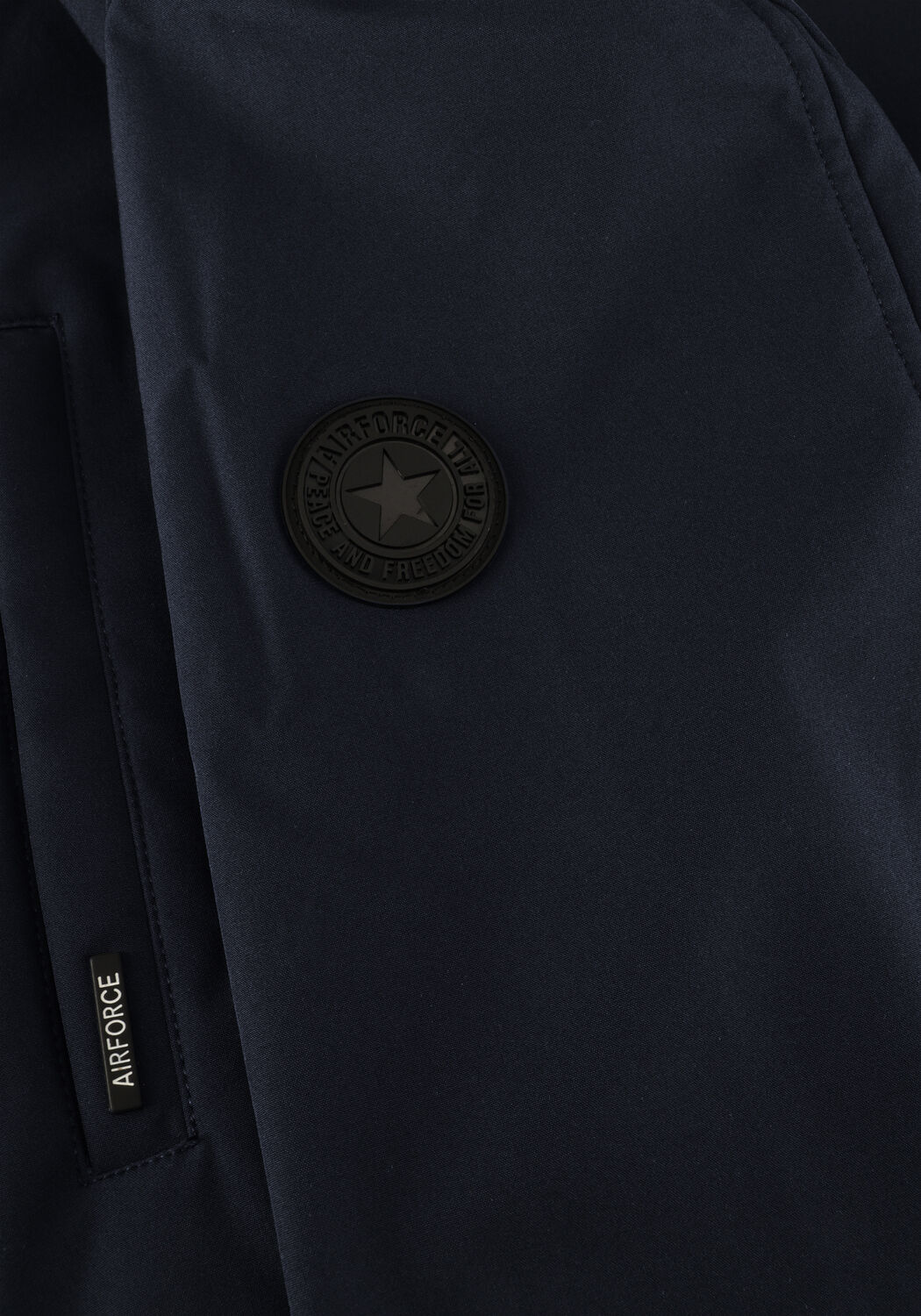 Donkerblauwe AIRFORCE Jack SOFTSHELL JACKET CHESTPOCKET - large